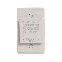 Transfo 240v 8v 1a plat