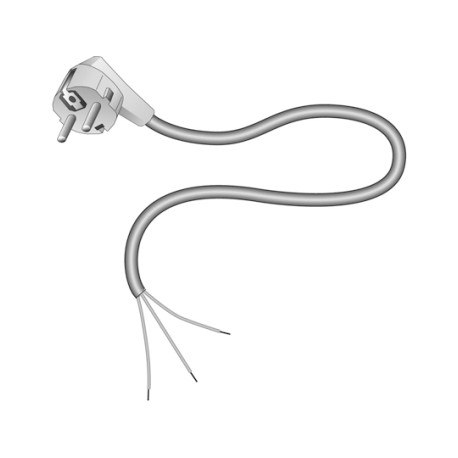 Cordon + fiche equerre 2m