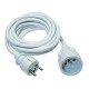 Rallonge 3m 3G1,5 blanc
