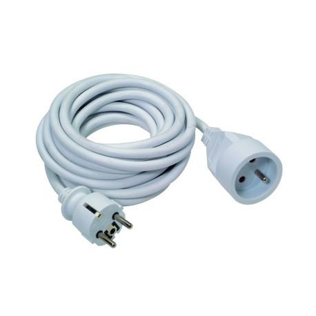 Rallonge 10m 3G1,5 blanc