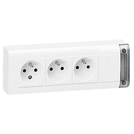 Bloc multiprise 250V 2P+A