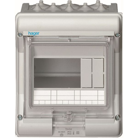 Vector IP65 1rij 4+2modul