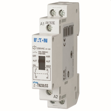 Contacteur 20A-2P-230V-AUTO-2NO