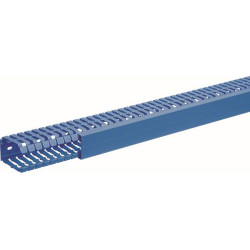 Goulotte de câblage p60xl40mm bleu