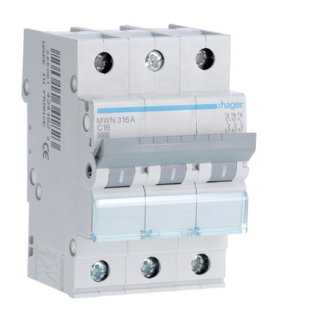Disjoncteur 3p 16a 3ka c