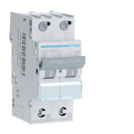 Disjonct.2p 20a 3kA C