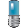 LAMPE E10 / LED BLEU