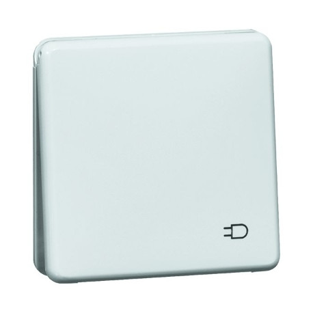 Prise blanc+couvercl.IP44