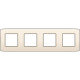 PLAQUE QUADR. 71mm CREME