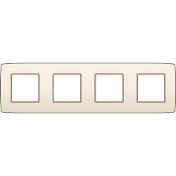 PLAQUE QUADR. 71mm CREME