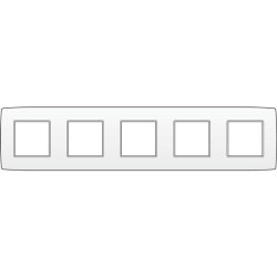 PLAQUE QUINT. 71mm BLANC