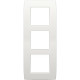 PLAQUE TRIPLE 60mm BLANC