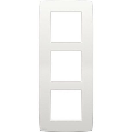 PLAQUE TRIPLE 60mm BLANC