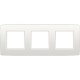 PLAQUE TRIPLE 71mm BLANC