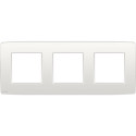 PLAQUE TRIPLE 71mm BLANC
