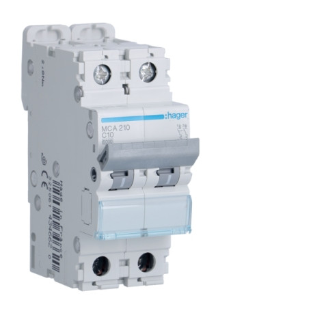 Disjonct.2P 10A 6kA C