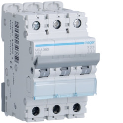 Disjoncteur 6kA C 3P 63A