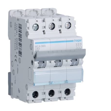 Disjoncteur 6kA C 3P 63A