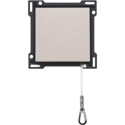 Plaq.centr. int.tirage gris cl.