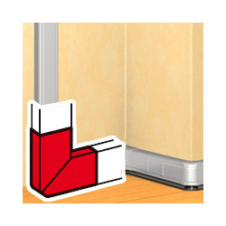 DLP alu angle plat 50x105