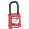 Red Plastic Body Padlock