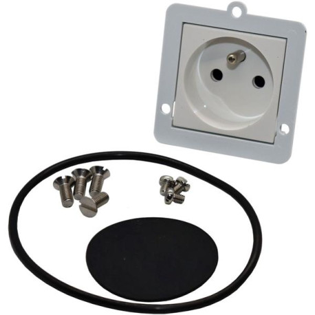 Equipement 2P+T 10-16 A sécurité-Nickel