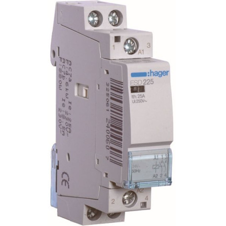 Contacteur 25A-2P-24V-AUTO-2NO