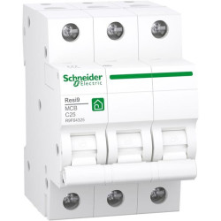 RESI9 disjoncteur 3P 25A C  3kA