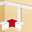 Angle intérieur 25x25mm