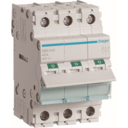 Interrupteur modulaire 3 pôles 40A