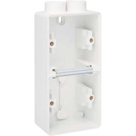 Hydro boîte double 2 entrées - blanc