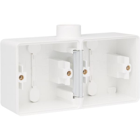Hydro boîte double 1 entrée - blanc