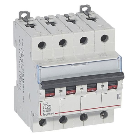 Disj. DX³ 6kA/10kA 4P D20