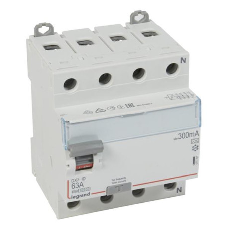 Inter diff DX³ 4P 300mA 63A