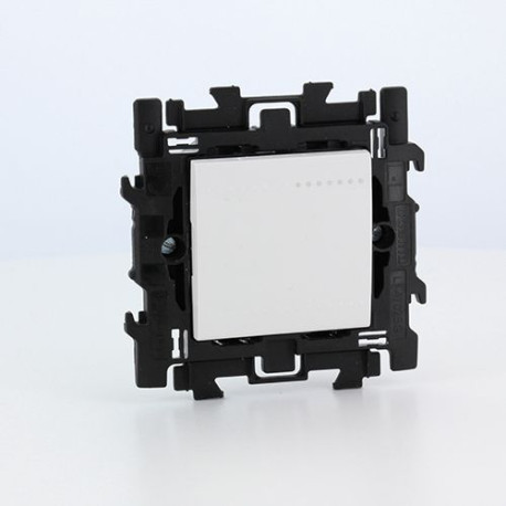 LL complet poussoir 10A 250V blanc