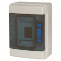 coffret distr., const., IP65, 1x4TE, abs
