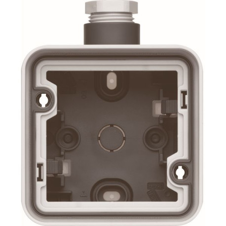 Boîte simple, grise, 1 entrée + M20