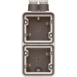 Boîte double vert. gr. ent. double/2xM20