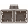 Boîte double hor. gr. ent. double/2xM20