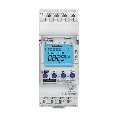 Horloge digitale 24H/7J 230V 45-60HZ 2CO