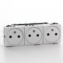 LL triple prise précâbl.aff. 16A 250V Bl