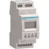 Interrupteur horaire 2 voies multi-fonct