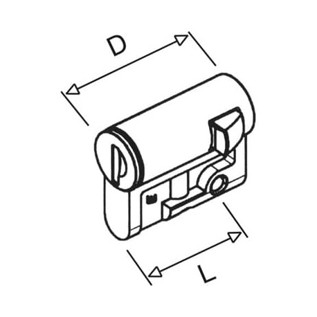 Serr semi-cylind double panneton 3mm