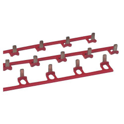 Rail rouge isolée 3P 18M