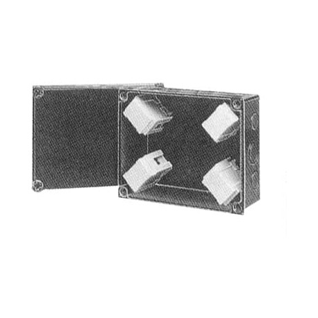 Boîte dérivation ét. 4x25mm² noir métriq