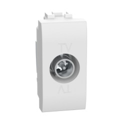 LL prise TV simple coax blanc