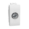 LL prise TV simple coax blanc