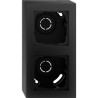 boît. AP 2x + cadre Gira E2 noir m