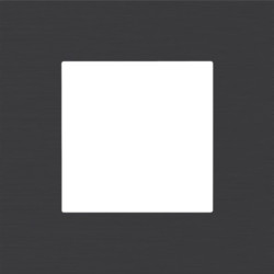 Plaque PURE simple alu black brushed