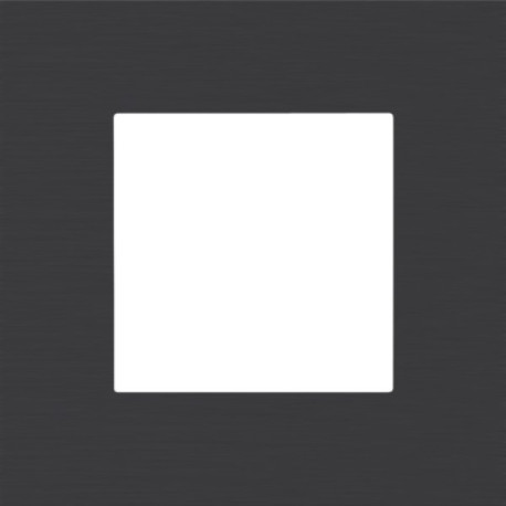 Plaque PURE simple alu black brushed